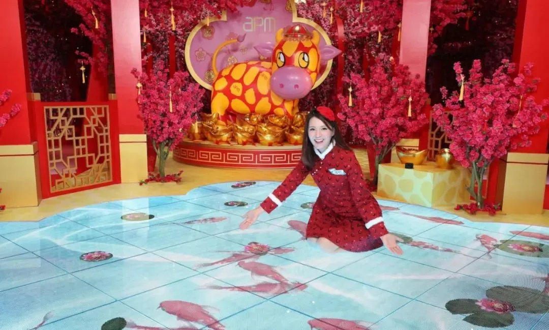 APM牛年「金牛祈福游乐园」时尚美陈活动策划兼备了艺术与互动科技 美陈网站 美陈前沿 