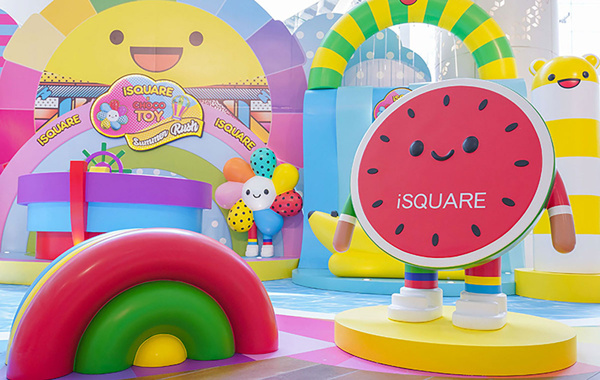 Isquare x Chocotoy香港购物中心美陈装饰设计 美陈网站 美陈前沿 