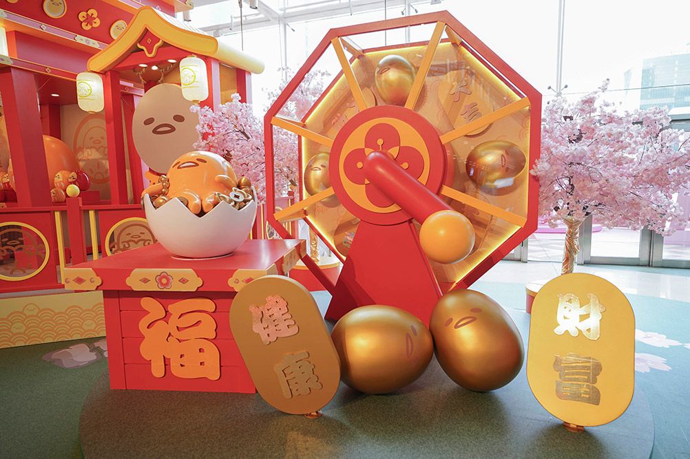 蛋黄君这身新春展览活动装饰喜庆极了，10英尺高巨型充气模型齐添福 美陈网站 美陈前沿 