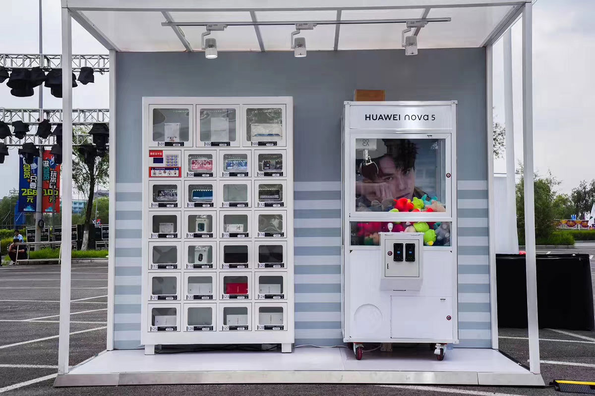 “你比夜色更美”华为nova5城市大篷车快闪店 美陈网站 美陈前沿 