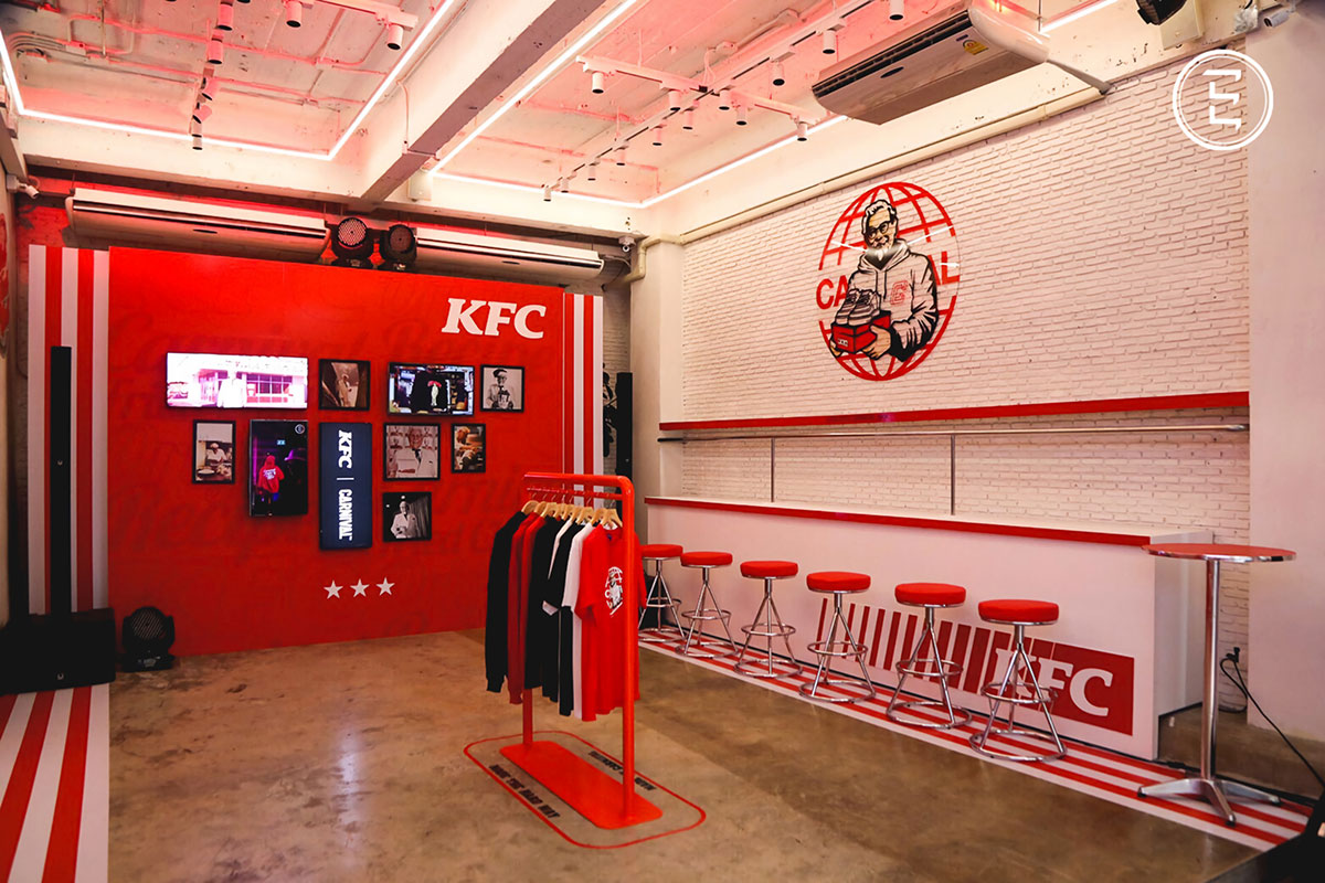 肯德基华丽丽的快闪店策划竟然是联手泰国的知名潮流店铺Carnival 美陈网站 美陈前沿 