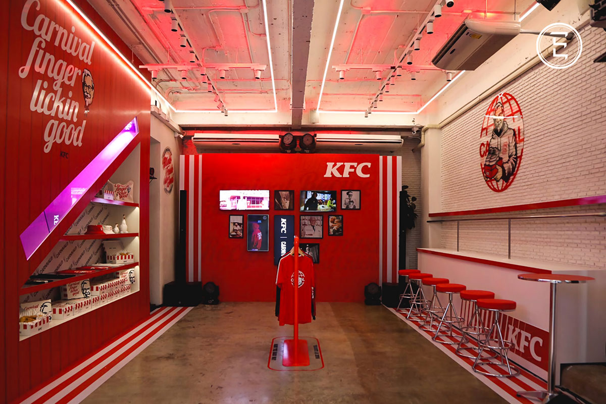 肯德基华丽丽的快闪店策划竟然是联手泰国的知名潮流店铺Carnival 美陈网站 美陈前沿 