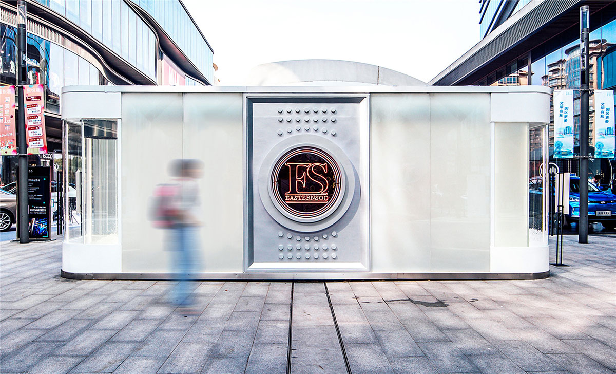 Easternsoo快闪店活动以一个未来感的容器体现了一个生态系统 美陈网站 美陈前沿 