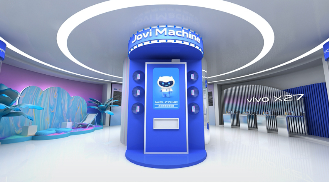 手机快闪店活动请了雪糕姑娘给你解解暑，满满都是幻彩冰爽 美陈网站 美陈前沿 