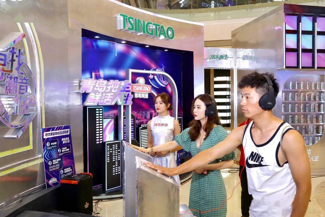 青岛纯生IN乐而生快闪店活动策划的IN乐盒子设计极具酷炫feel 美陈网站 美陈前沿 