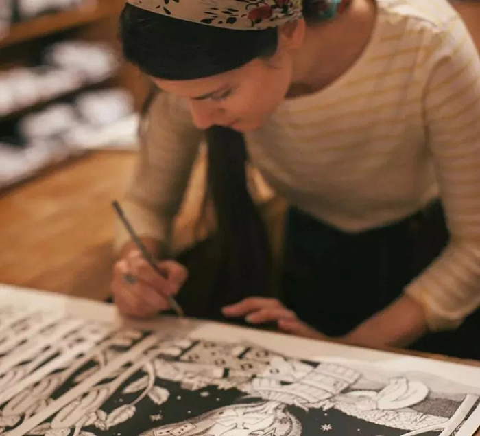 Jayde Fish插画艺术展览邀你一起去看色彩斑澜的大锦鲤 美陈网站 美陈前沿 