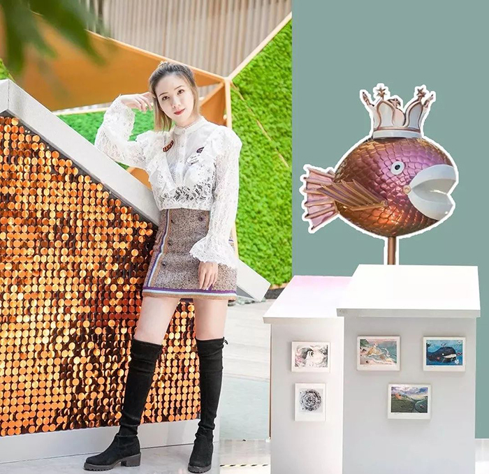 Jayde Fish插画艺术展览邀你一起去看色彩斑澜的大锦鲤 美陈网站 美陈前沿 