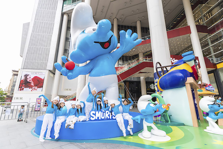 蓝精灵主题嘉年华活动开启游园互动活动，策划的6大打卡展区好吸睛 美陈网站 美陈前沿 