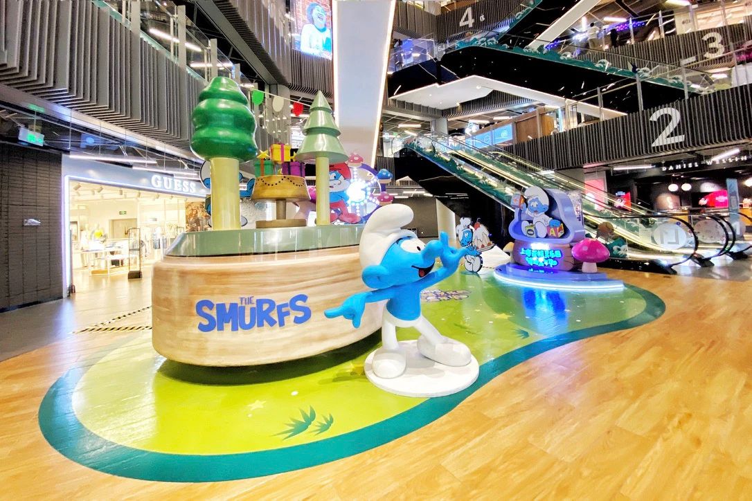 蓝精灵主题嘉年华活动开启游园互动活动，策划的6大打卡展区好吸睛 美陈网站 美陈前沿 