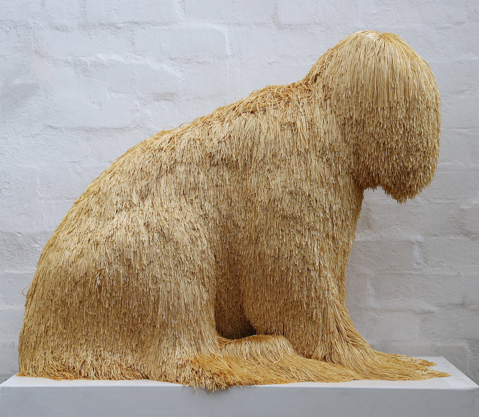 Swaths of Colorful Fringe Disguise Animalistic Sculptures by Artist Troy Emery | 国外美陈 美陈网站 美陈前沿 