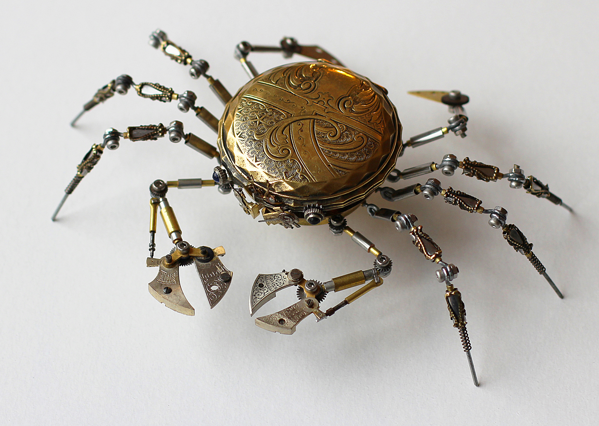 Antique Watches, Cameras, and Medical Equipment Morph Into Meticulous Steampunk Spiders | 国外美陈 美陈网站 美陈前沿 