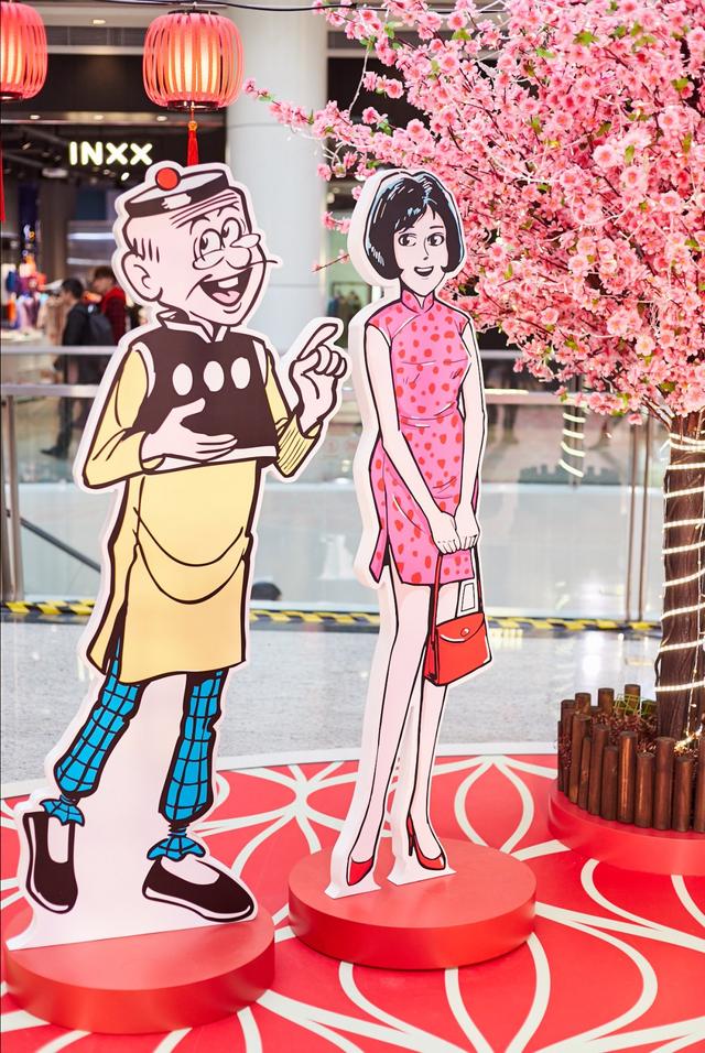 不得了，老夫子从漫画书里跳了出来玩转万菱汇！