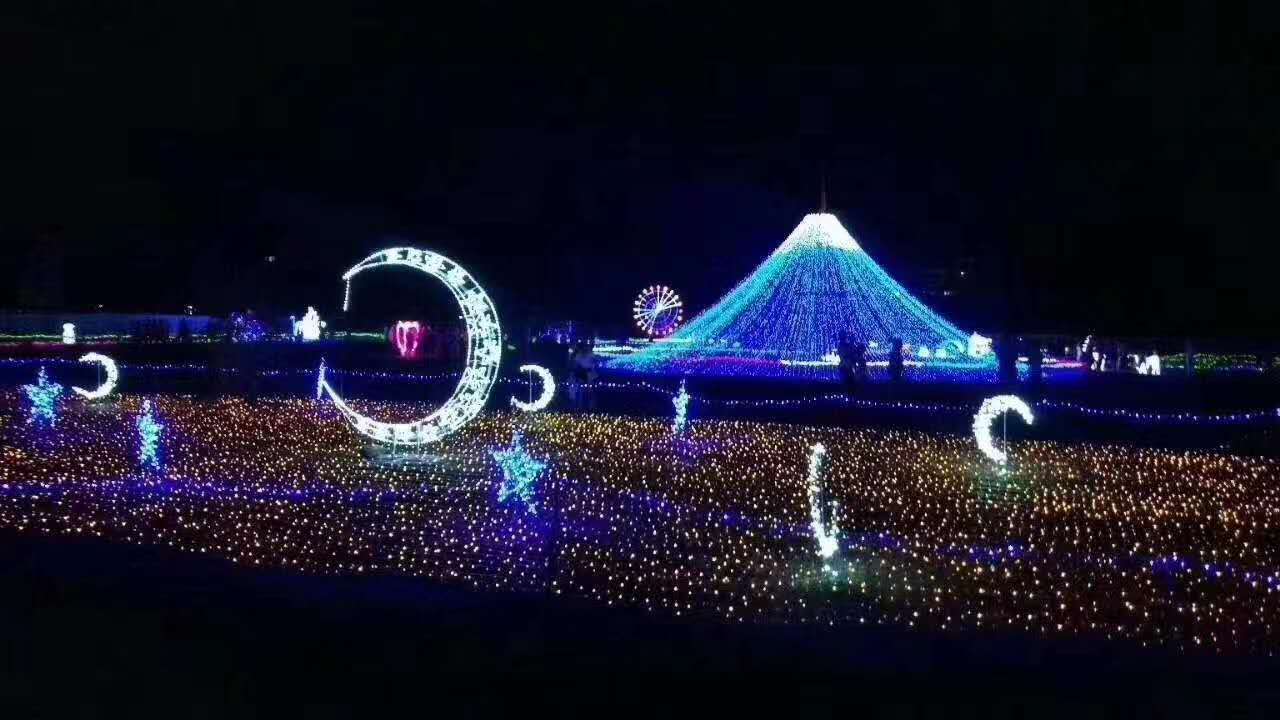 浪漫夜景璀璨大型灯光秀造型灯定制租赁出售 