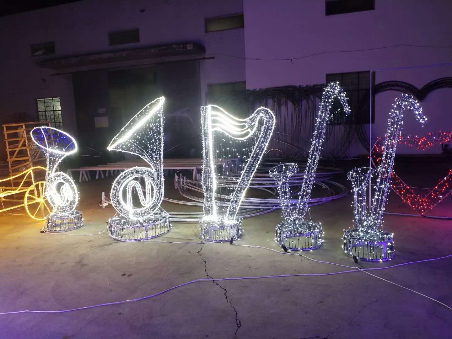 浪漫夜景璀璨大型灯光秀造型灯定制租赁出售 