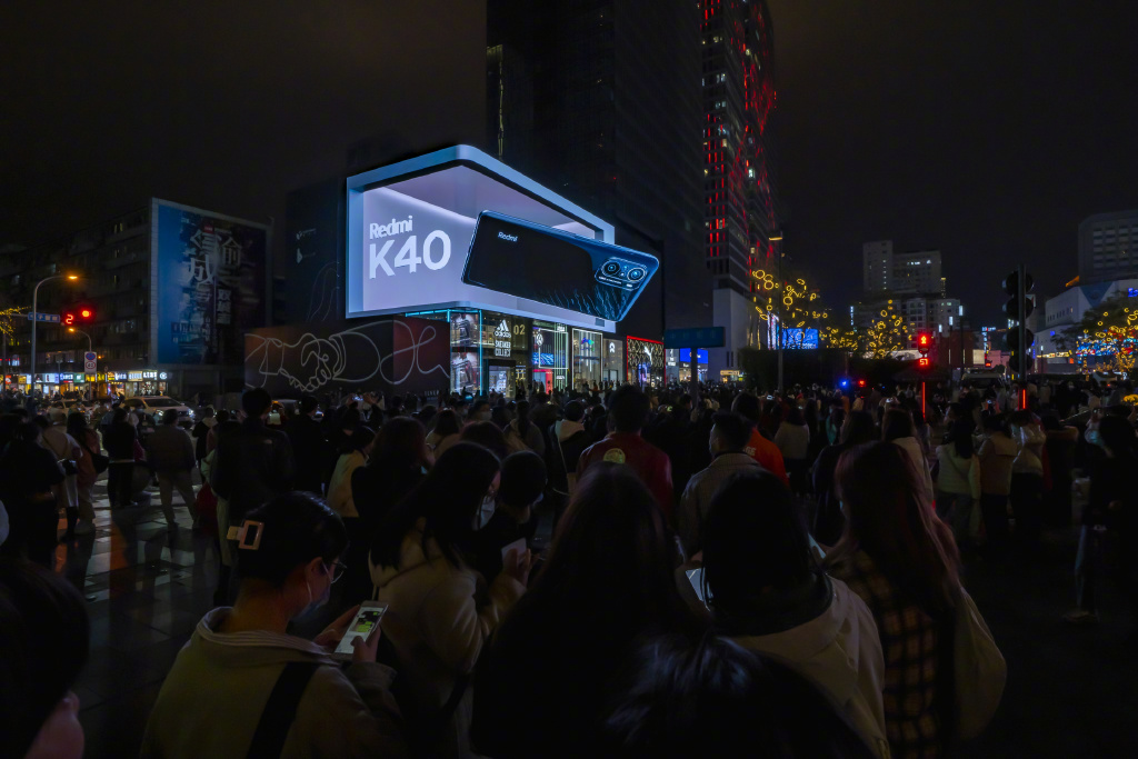 王一博代言红米Redmi K40新品线上发布会