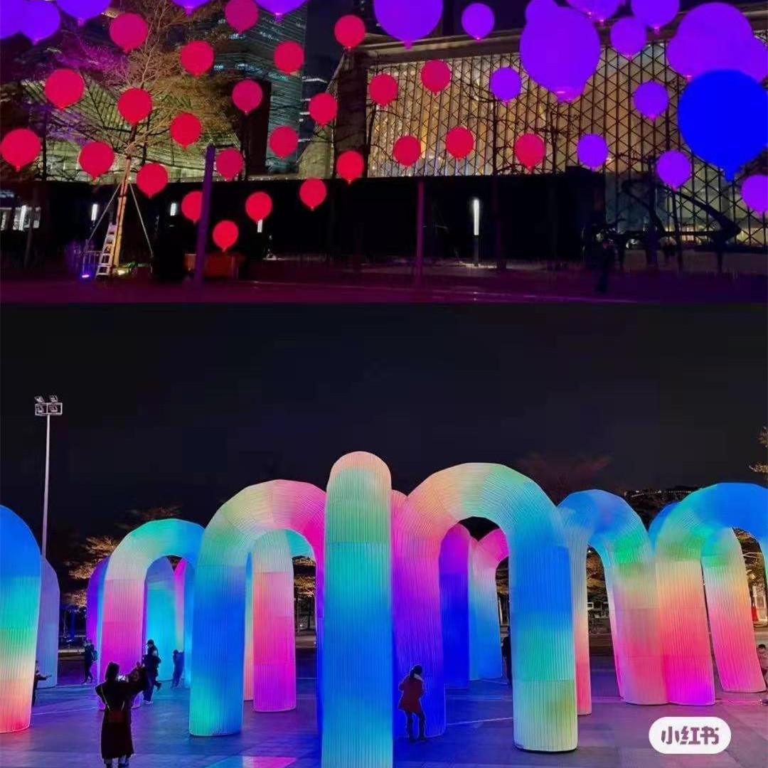 深圳灯光艺术节 天空城堡