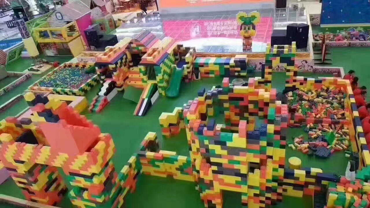 积木乐园儿童游乐设备租赁梦幻积木王国道具出租