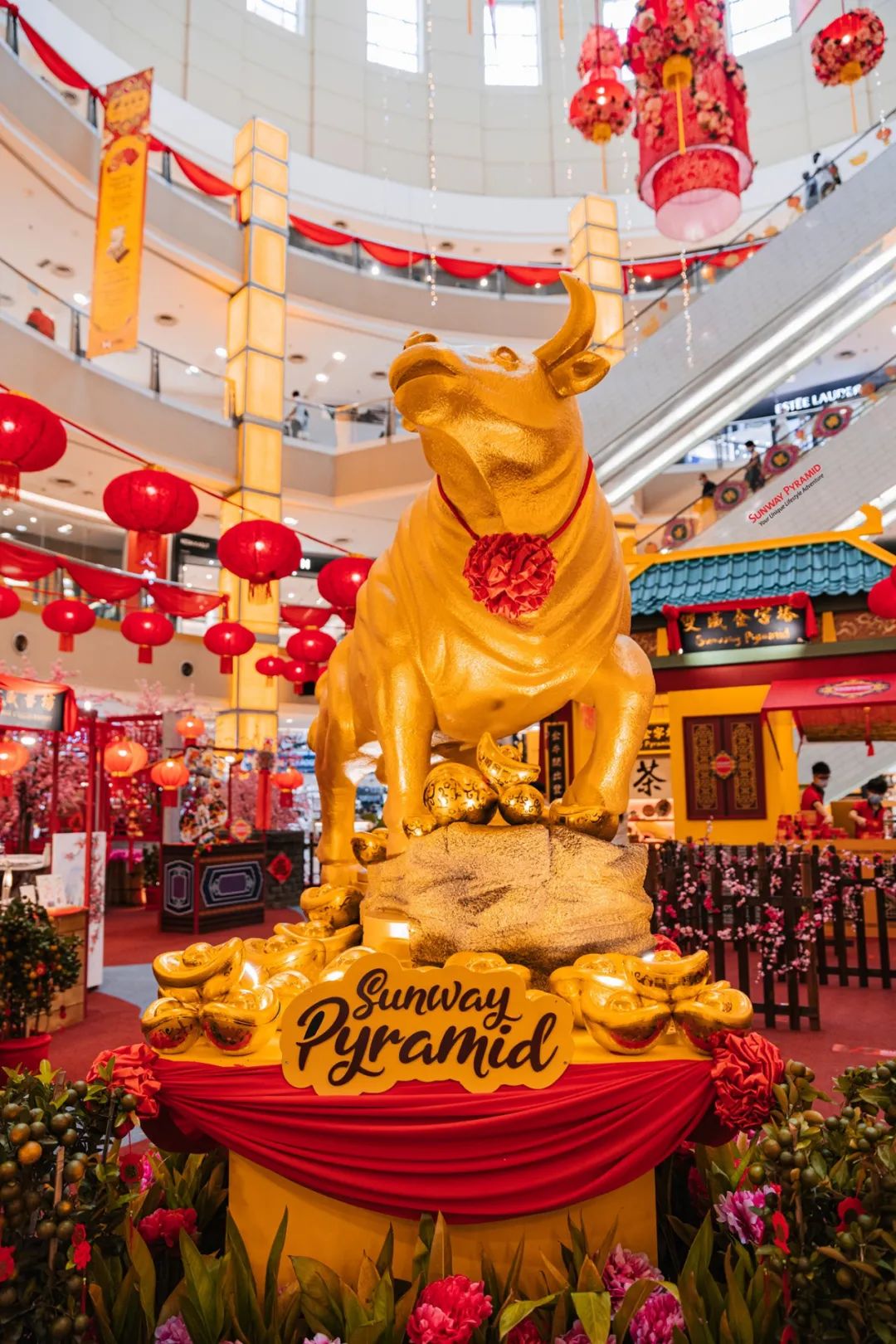 马来西亚Sunway Pyramid春节商场美陈设计