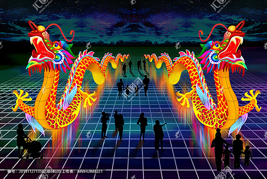 2021年牛年花灯作品