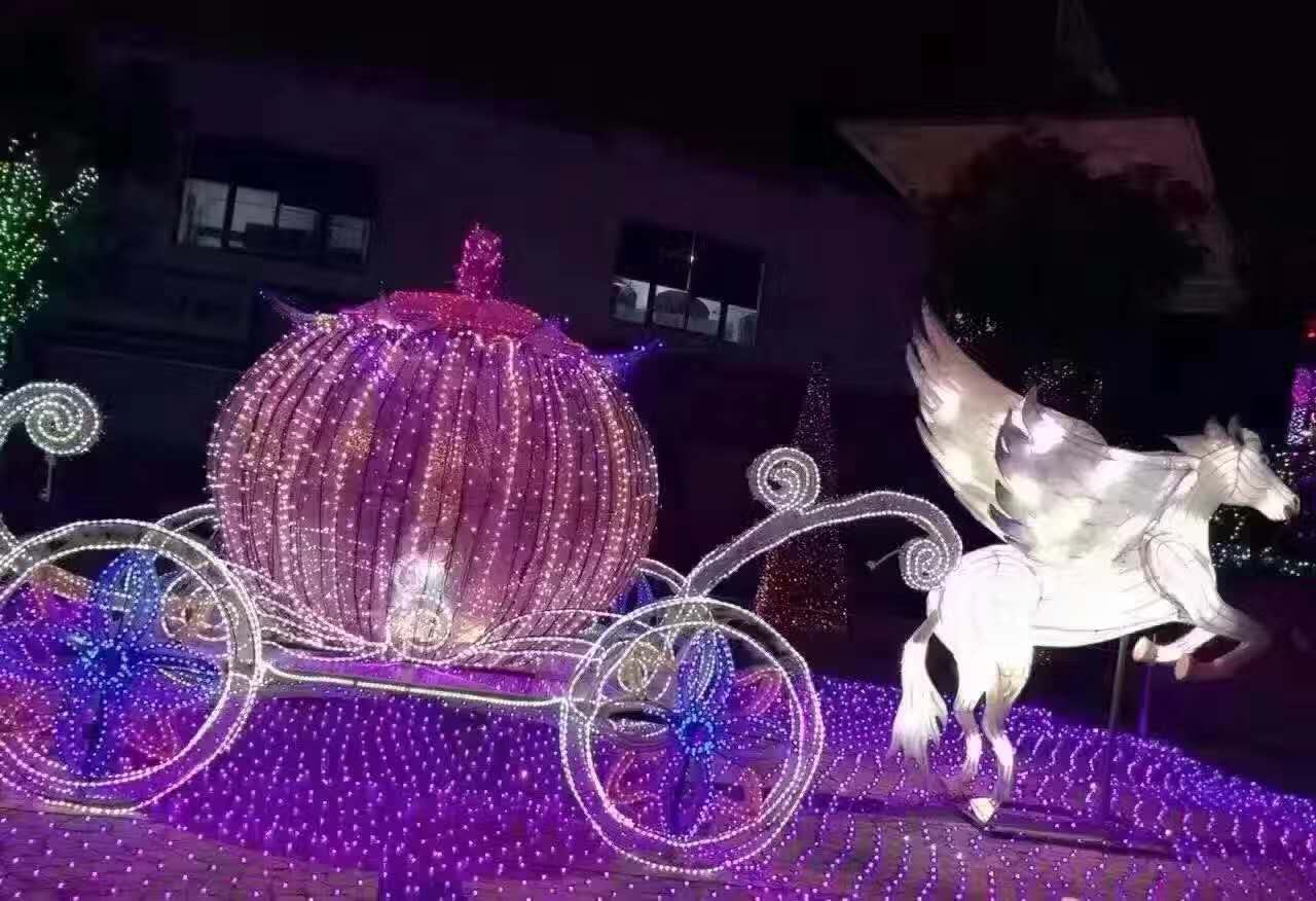 LED光雕造型设计 梦幻灯光节 夜游人气活动