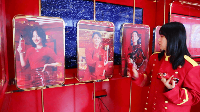 欧莱雅新年专列登陆楚河汉街