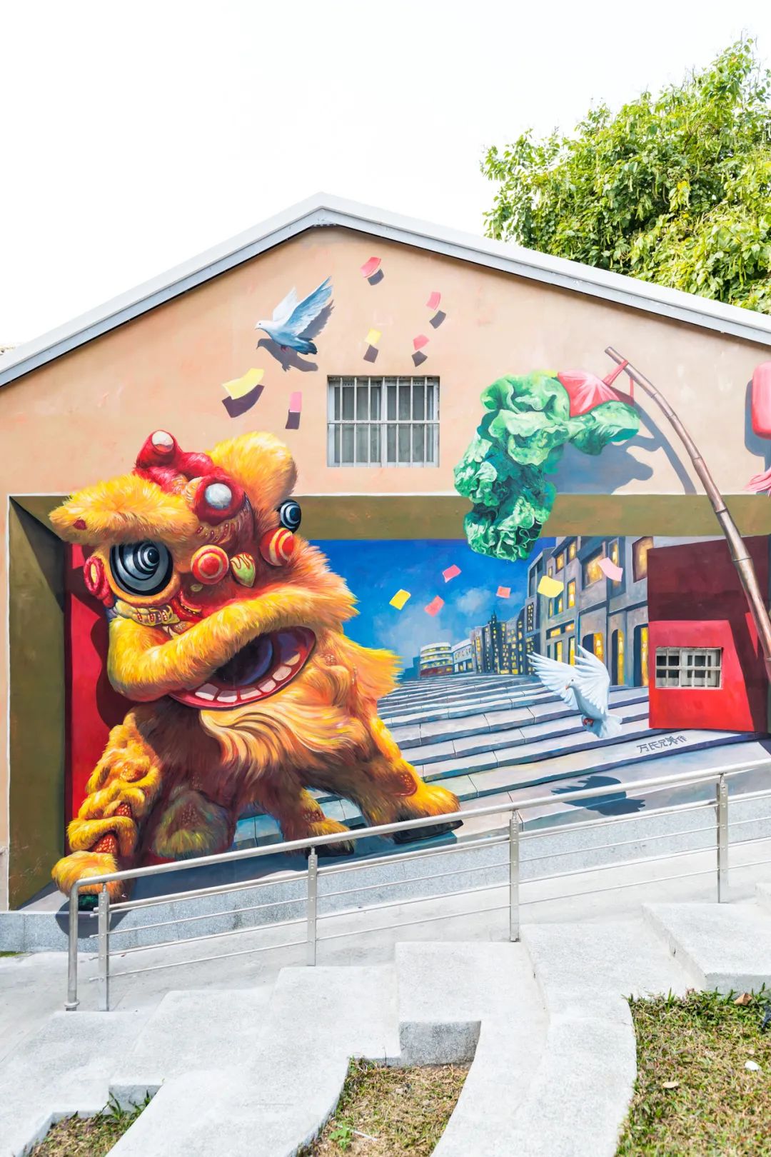 广州北京路“3D艺术涂鸦墙”