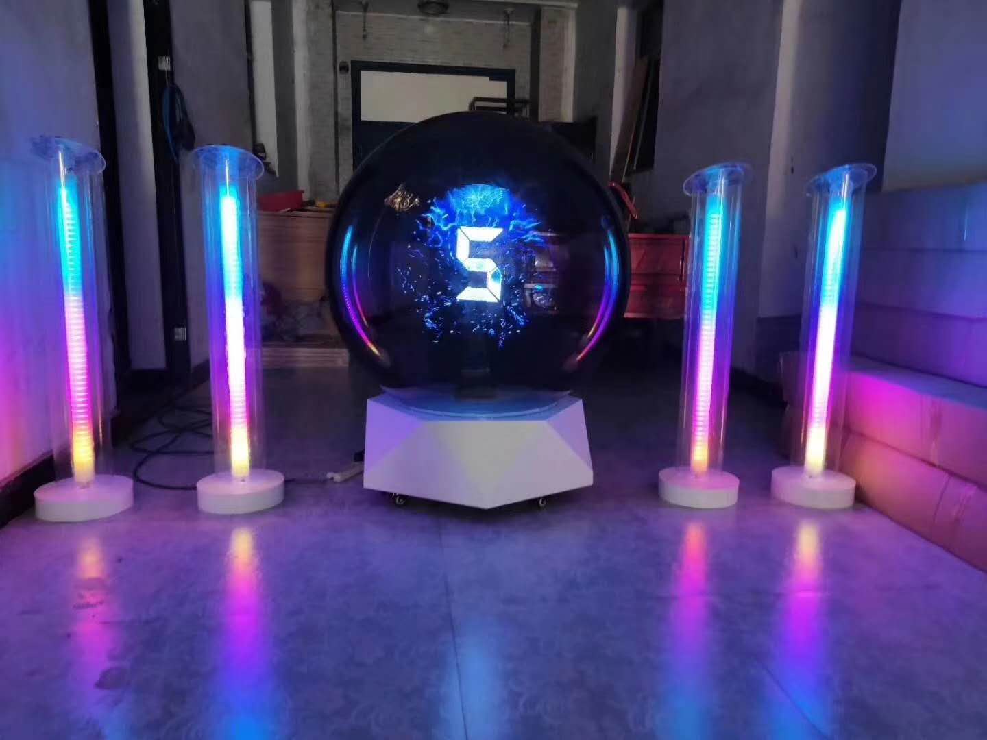周口市会议庆典手印能量柱 冷焰火瀑布启动道具出租