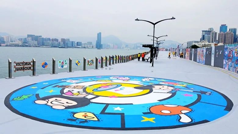 维多利亚港插画长廊