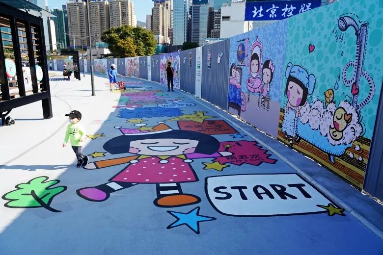 维多利亚港插画长廊