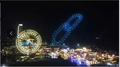 环球汇通璀璨无人机开幕式
