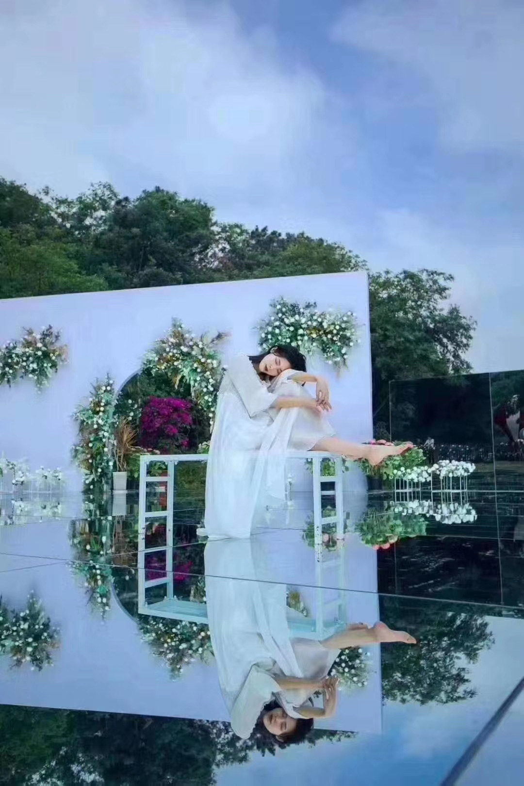 天空之境唯美-高透+高清+抗氧化-立体玻璃互动道具租赁