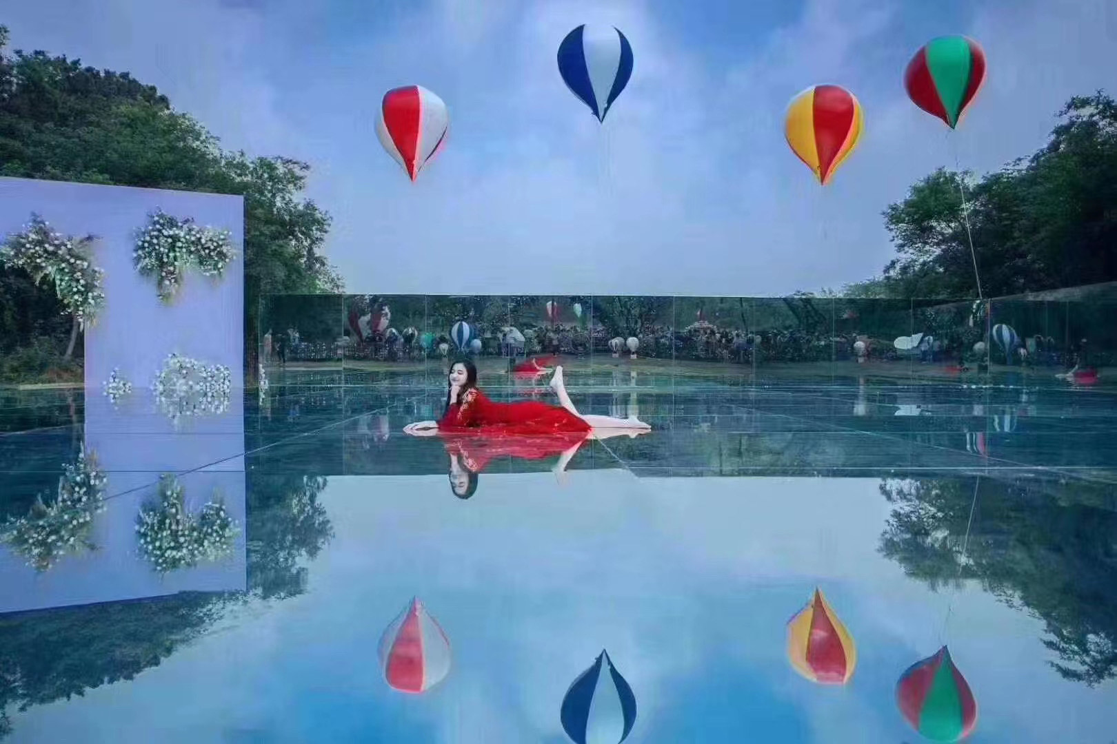 天空之境唯美-高透+高清+抗氧化-立体玻璃互动道具租赁