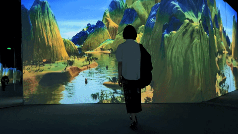 行走的故宫文化--故宫石渠宝笈绘画数字科技展
