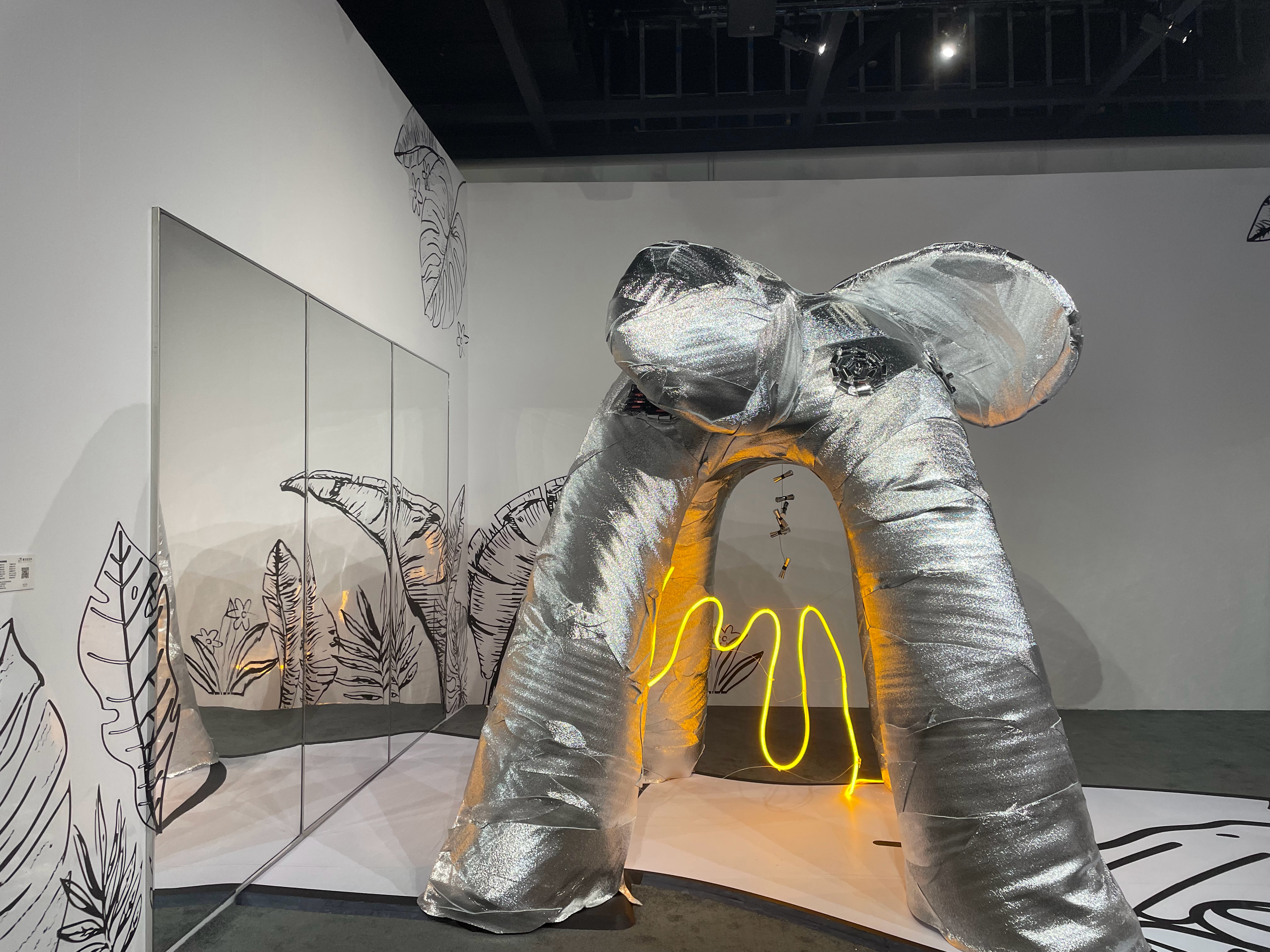 亚洲象保护公益展｜沿着大象的纹路