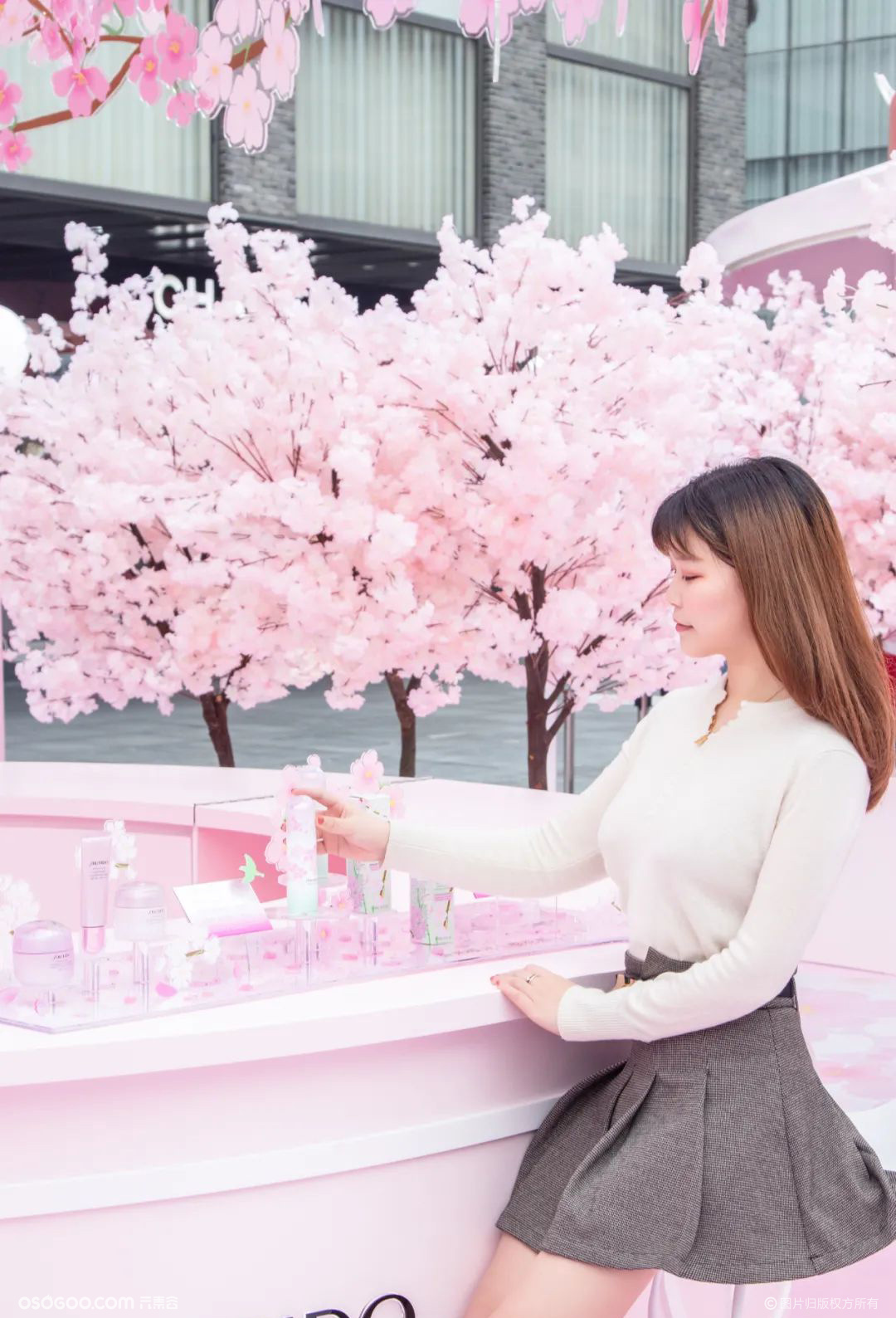 三月限定美好，打造春日主题樱花季美陈活动