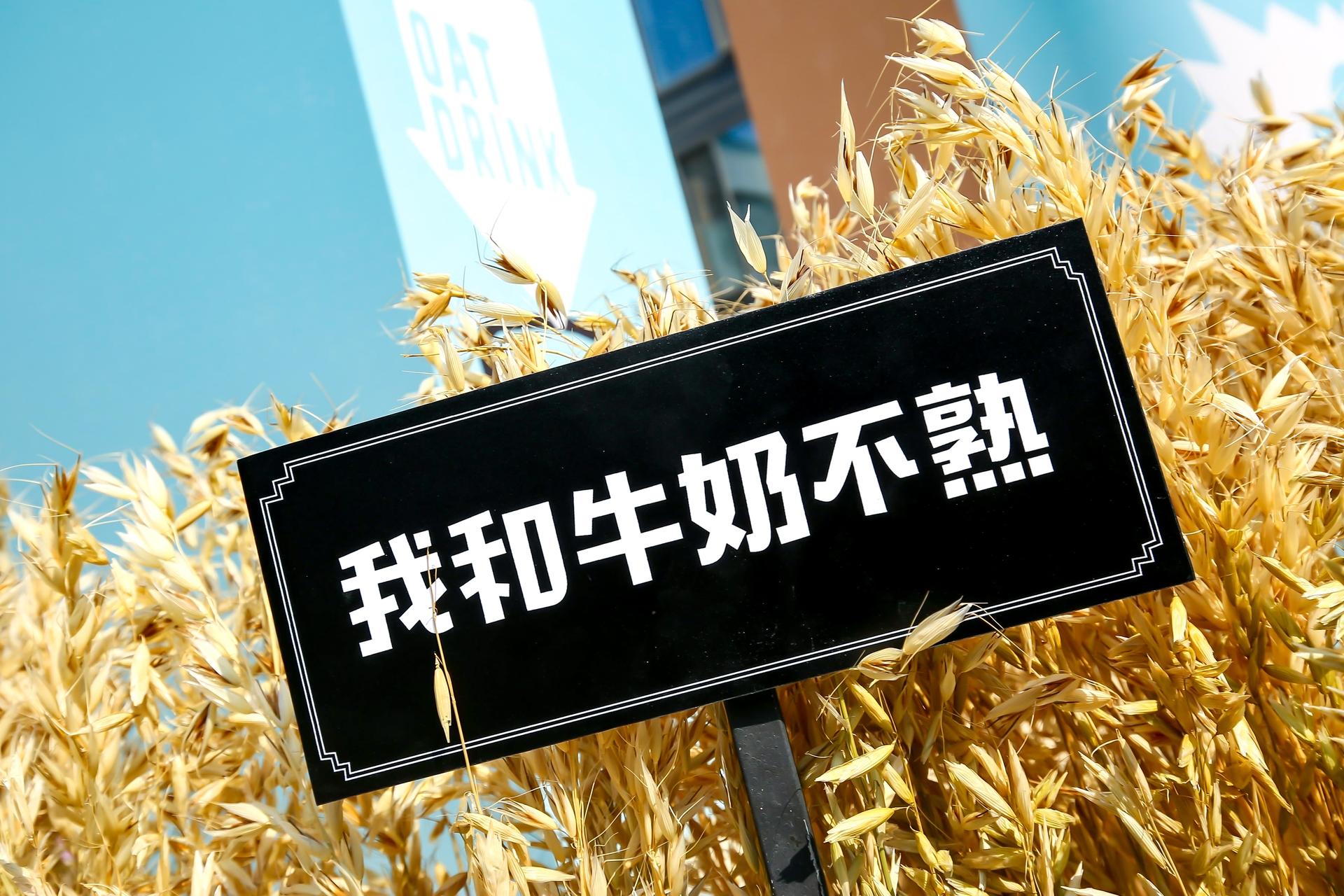 Oatly噢麦力快闪店活动策划的“麦穗”的装置在光影的作用下更显活力 美陈网站 美陈前沿 