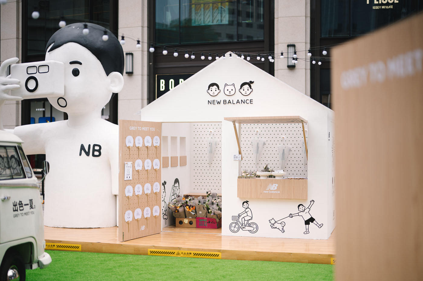 New Balance x Noritake快闪活动策划传递了GREY TO MEET YOU理念 美陈网站 美陈前沿 