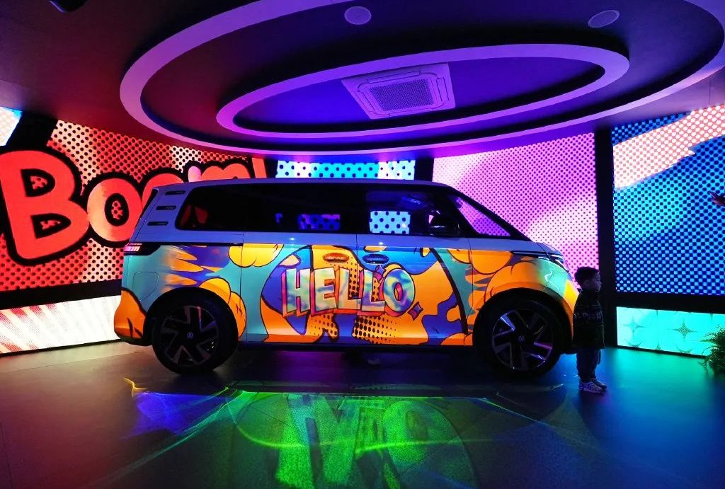 “众”大发现   大众汽车ID. 科技乐园快闪活动策划蛮艺术潮流的 美陈网站 美陈前沿 