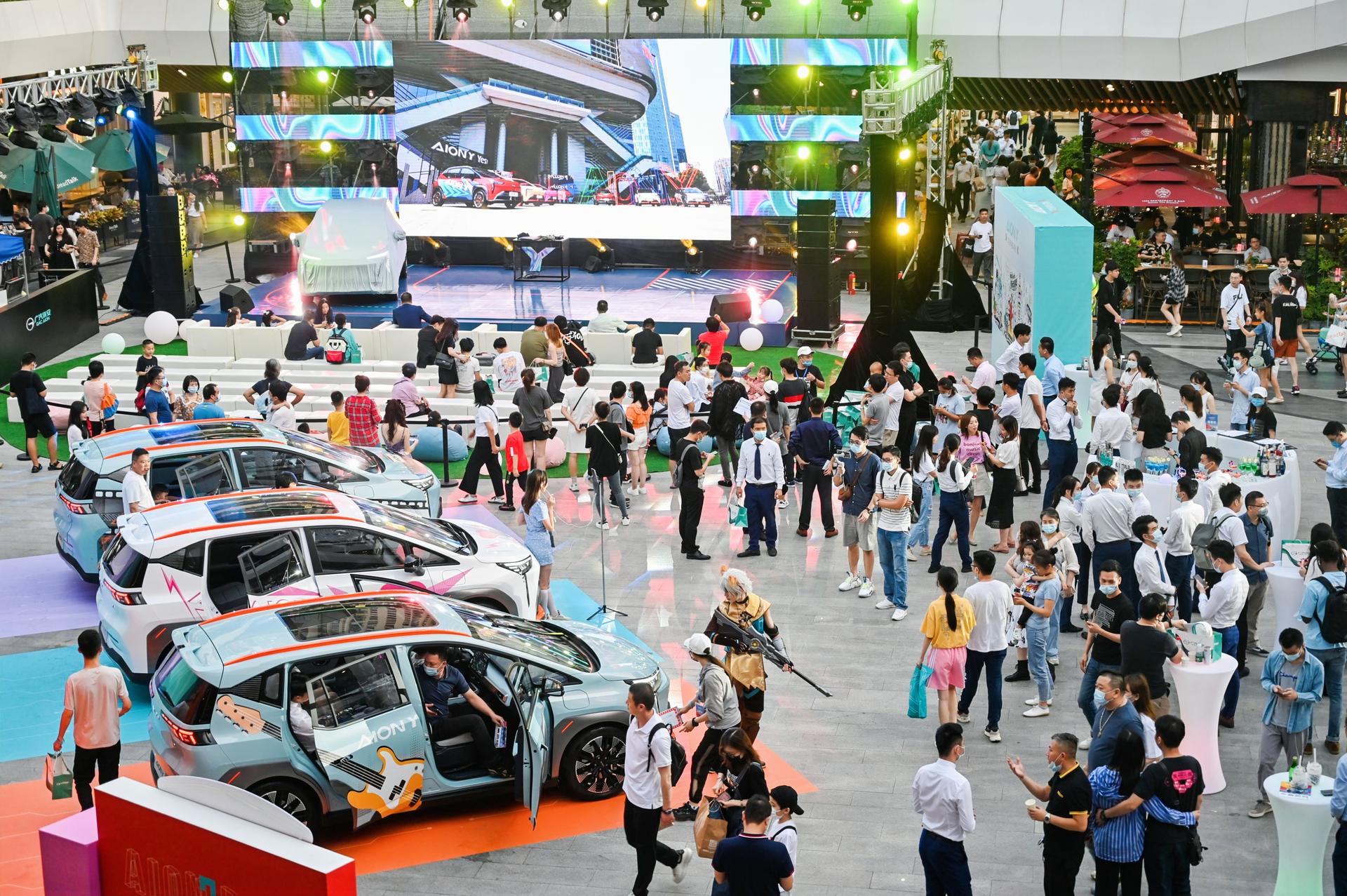 埃安AION Y深圳上市发布会活动策划变身Z世代种草机，酷！ 美陈网站 美陈前沿 