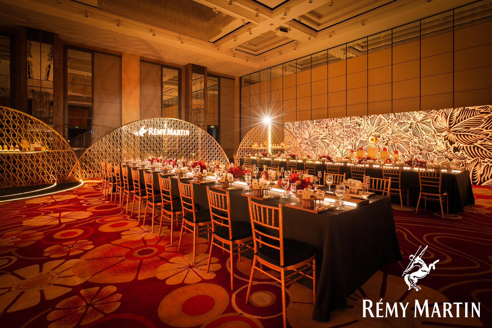 人头马X.O鎏光晚宴活动策划让每位嘉宾都赞不绝口 美陈网站 美陈前沿 