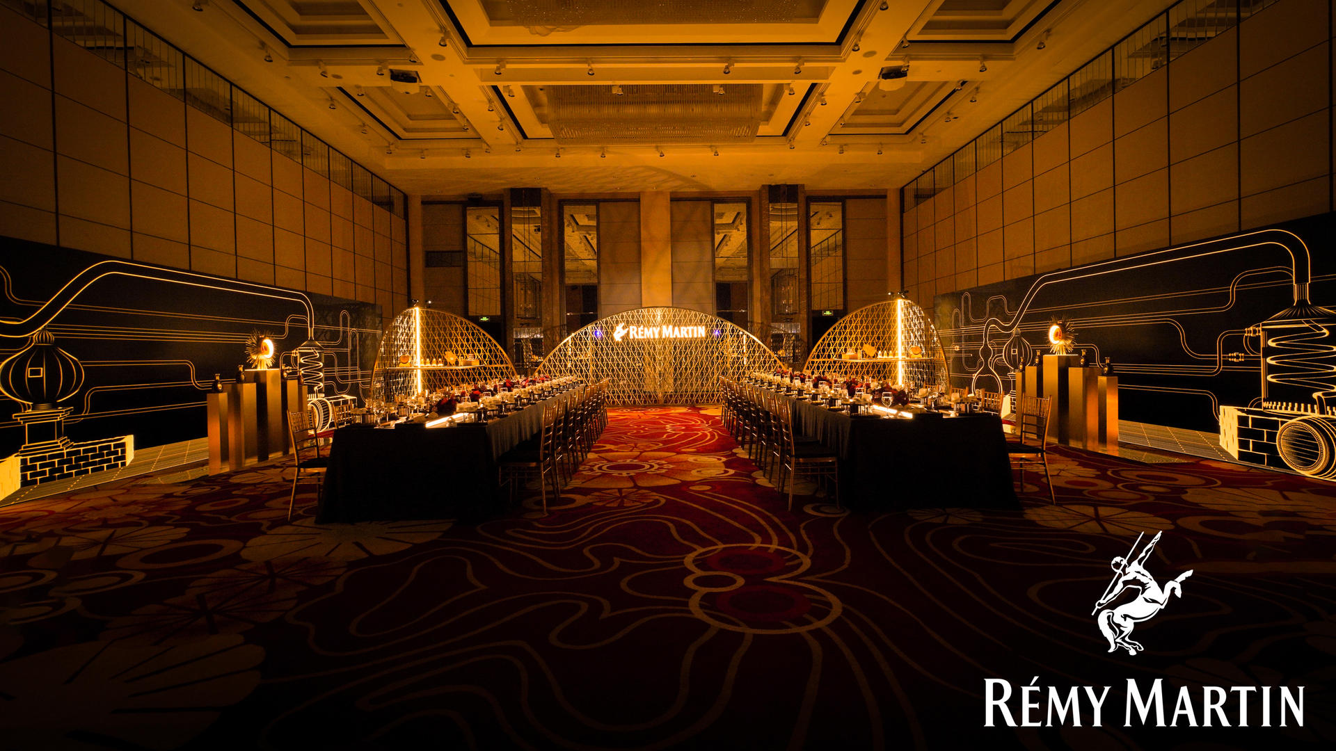 人头马X.O鎏光晚宴活动策划让每位嘉宾都赞不绝口 美陈网站 美陈前沿 