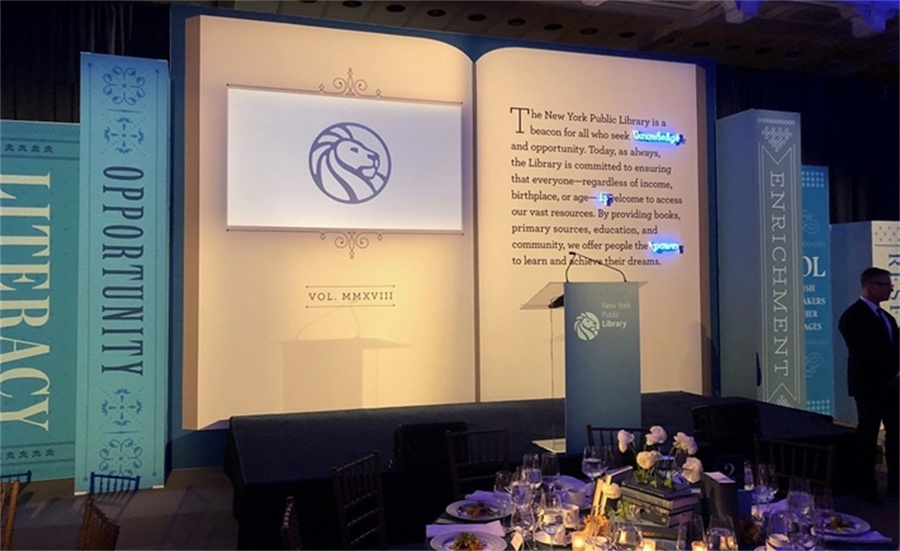 用书做设计元素的晚会活动策划打破刻板常规，惊艳了全场 美陈网站 美陈前沿 