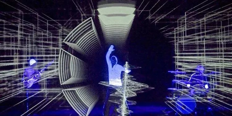 用动作就能操纵视觉的演出活动未来气息满满，身临其境的视觉效果很大胆 美陈网站 美陈前沿 