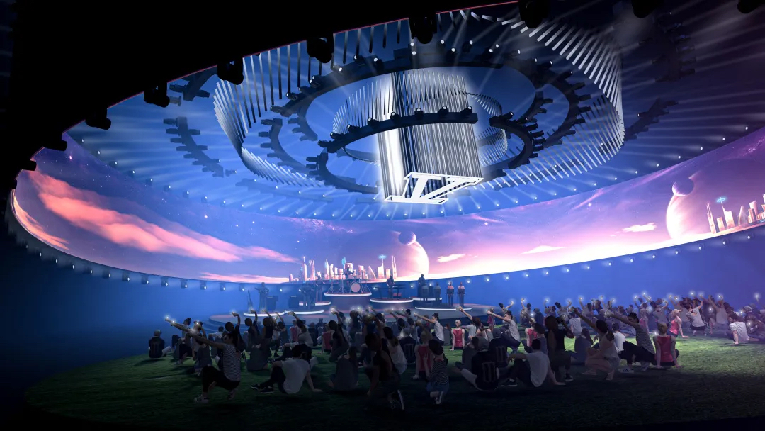 WE·LIVE生日演唱会活动策划的科幻风舞美，是星海的冲动之门 美陈网站 美陈前沿 