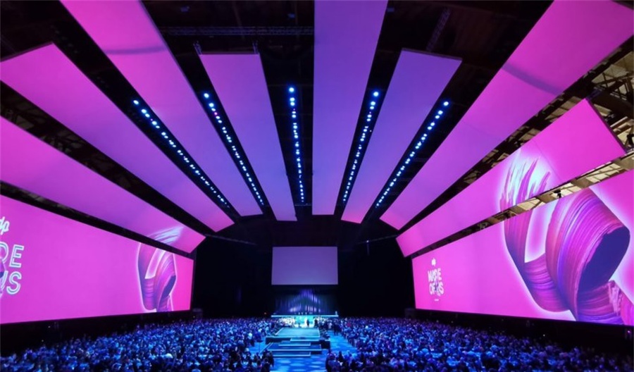 3240平方的投影面积，电力集团这次员工内部会议活动策划杠杠的 美陈网站 美陈前沿 