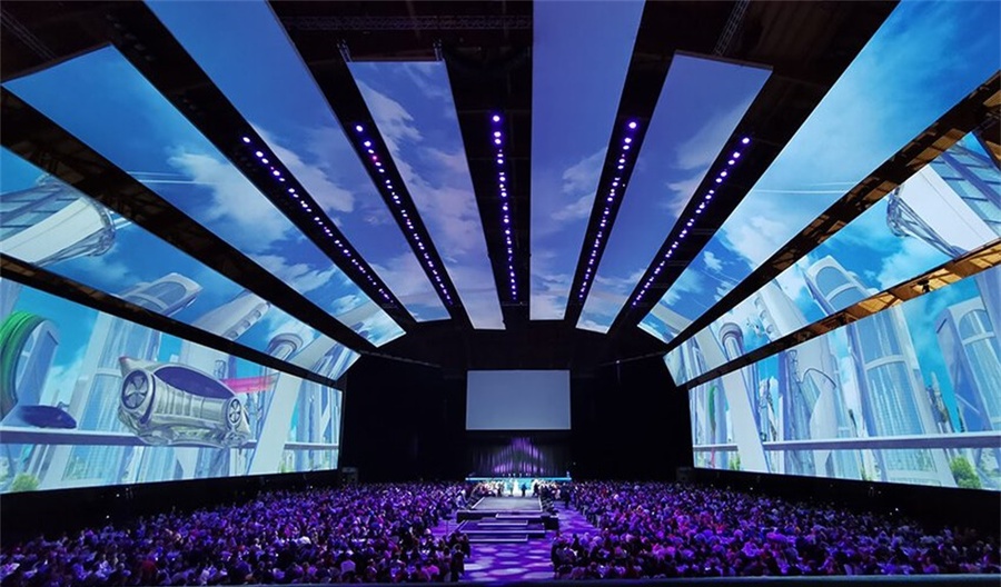 3240平方的投影面积，电力集团这次员工内部会议活动策划杠杠的 美陈网站 美陈前沿 