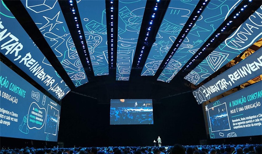 3240平方的投影面积，电力集团这次员工内部会议活动策划杠杠的 美陈网站 美陈前沿 