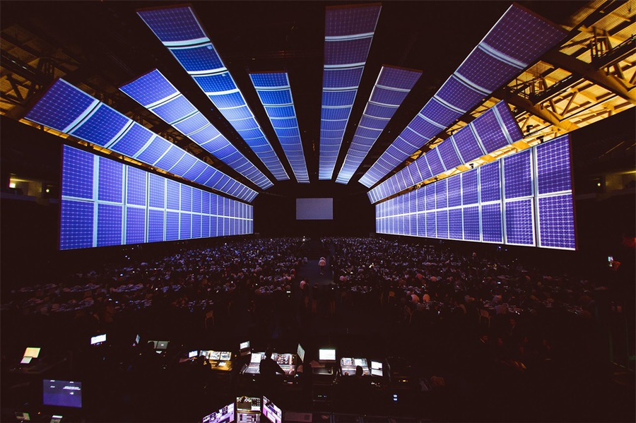 3240平方的投影面积，电力集团这次员工内部会议活动策划杠杠的 美陈网站 美陈前沿 