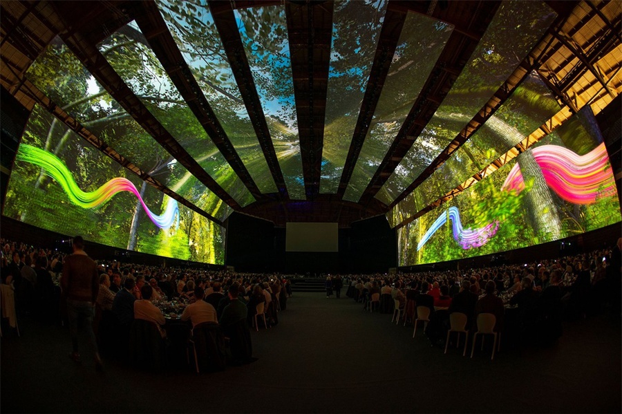 3240平方的投影面积，电力集团这次员工内部会议活动策划杠杠的 美陈网站 美陈前沿 