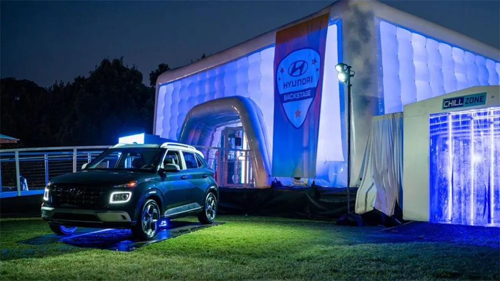 现代汽车音乐节上的体验活动策划的巨大帐篷吸引了超多注意力 美陈网站 美陈前沿 